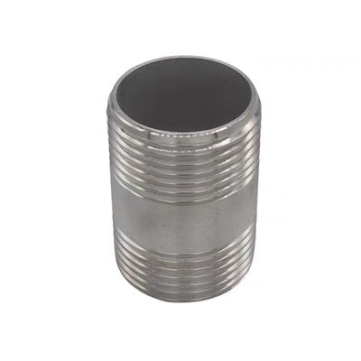WZ 1/8"-4" de aço inoxidável 201 301 316 NPT BSP tubos roscados NIPPLE conector