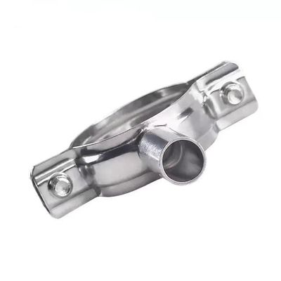 Código de cabeça redonda SS201304 Grampos de fixação de tubos de aço inoxidável 45 mm de comprimento com polir