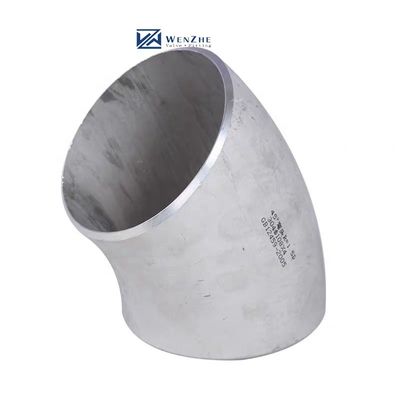 Aço inoxidável 304 316 45 graus Longo raio Cotovelo 1"-4" DN25-DN100 Código cabeça cilíndrico