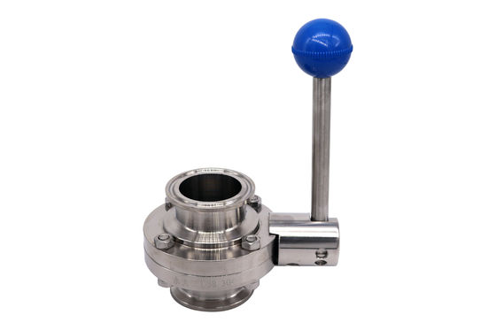 Válvula de borboleta de tipo wafer elétrico SS304/316L sanitária para meios de temperatura normal