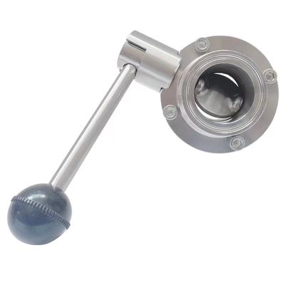 Válvula de borboleta de tipo wafer elétrico SS304/316L sanitária para meios de temperatura normal