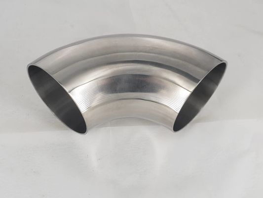 Fusão de aço inoxidável sanitário 304 316L Tri-clamp Instalação rápida e soldadura Cotovelo 90 graus