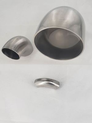Fusão de aço inoxidável sanitário 304 316L Tri-clamp Instalação rápida e soldadura Cotovelo 90 graus