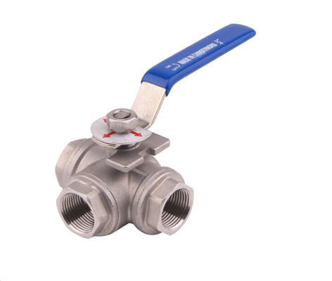 Suporte personalizado OEM de aço inoxidável sanitário 304/316L Tri Clamp 3PC válvula de bola com atuador pneumático