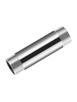 DN6*50-300 mm de aço inoxidável 201 304 com fio de barril longo, mamilo para acessórios de tubos BSP