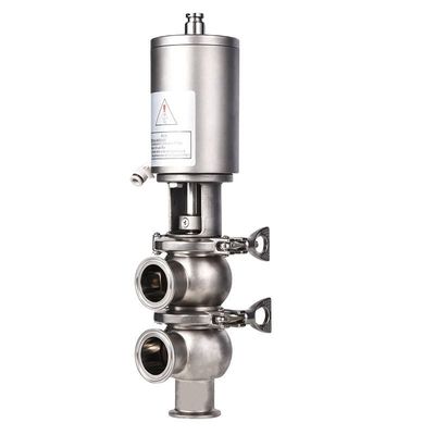 WZ sanitário de aço inoxidável 3 Way Pneumatic Stop Retro Valve para as suas necessidades