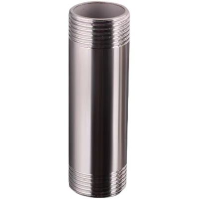 DN6*50-300 mm de aço inoxidável 201 304 com fio de barril longo, mamilo para acessórios de tubos BSP