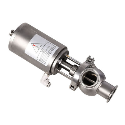 WZ sanitário de aço inoxidável 3 Way Pneumatic Stop Retro Valve para as suas necessidades