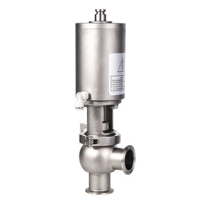 WZ sanitário de aço inoxidável 3 Way Pneumatic Stop Retro Valve para as suas necessidades