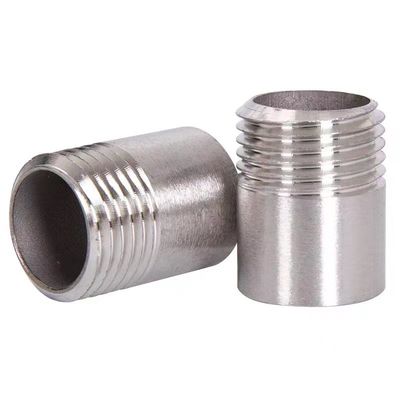 NPT DIN BSP de aço inoxidável mamilos de rosca masculina 1/8"-4" para encaixes de tubos iguais