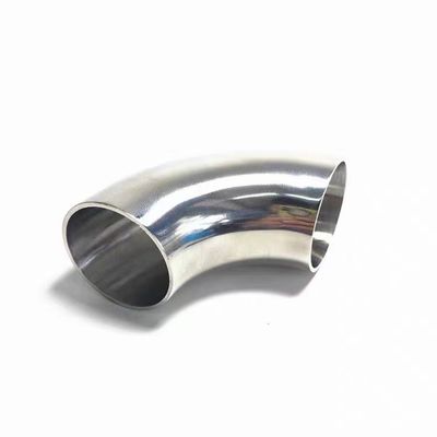 Aço inoxidável sanitário 304 316 90 graus juntas de tubos de cotovelo soldados com padrão ANSI