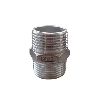 Aço inoxidável 201 304 316 fundição hexagonal mamilo duplo ferro tubular acessórios 1/4''-4.0
