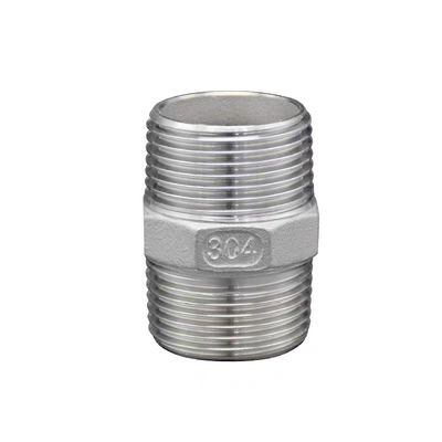 Aço inoxidável 201 304 316 fundição hexagonal mamilo duplo ferro tubular acessórios 1/4''-4.0