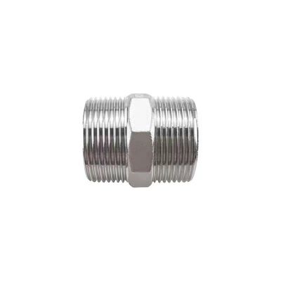 Aço inoxidável 201 304 316 fundição hexagonal mamilo duplo ferro tubular acessórios 1/4''-4.0