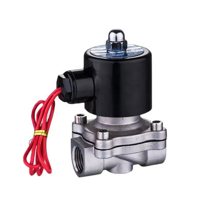 DC12V AC220V válvula de solenoide de gás de água de aço inoxidável de 2 vias