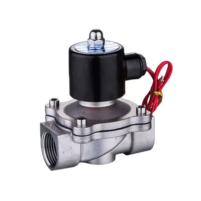 DC12V AC220V válvula de solenoide de gás de água de aço inoxidável de 2 vias