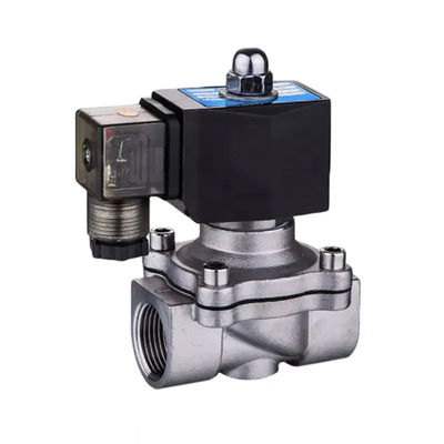 DC12V AC220V válvula de solenoide de gás de água de aço inoxidável de 2 vias