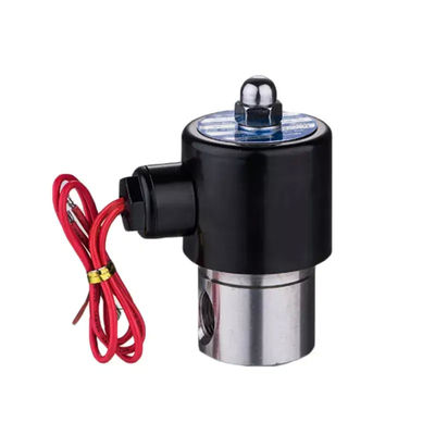 DC12V AC220V válvula de solenoide de gás de água de aço inoxidável de 2 vias