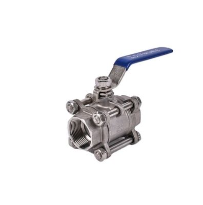 Cowin Brewing 1''-8'' 3PC válvula de esfera de aço inoxidável 304 NPT roscado para óleo gás água