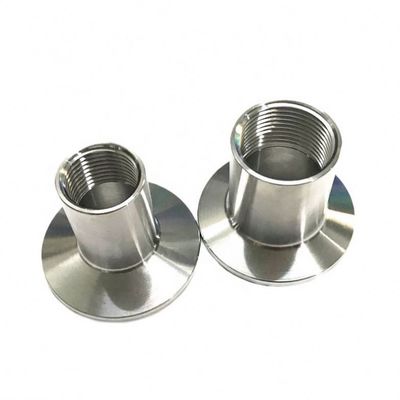 Espelho polido 304 316L de aço inoxidável sanitário Tri Clamp Fêmea Filamento de tubo adaptador de ajuste