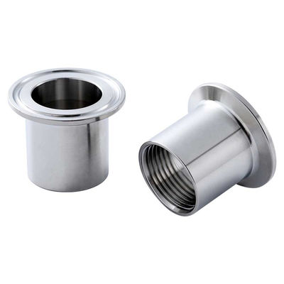 Espelho polido 304 316L de aço inoxidável sanitário Tri Clamp Fêmea Filamento de tubo adaptador de ajuste