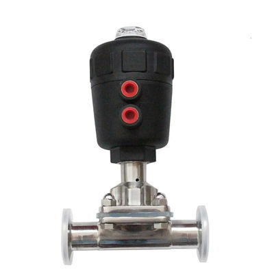 Forja WZ Grade Alimentar Aséptico Pneumático Acionado Tanque Bottom 2'' Sanitário Tri-clamp válvula de diafragma 1/8'-4