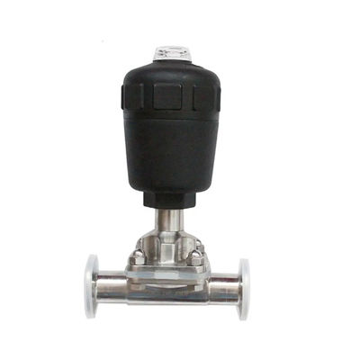 Forja WZ Grade Alimentar Aséptico Pneumático Acionado Tanque Bottom 2'' Sanitário Tri-clamp válvula de diafragma 1/8'-4
