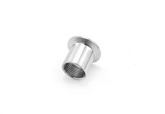Espelho polido 304 316L de aço inoxidável sanitário Tri Clamp Fêmea Filamento de tubo adaptador de ajuste