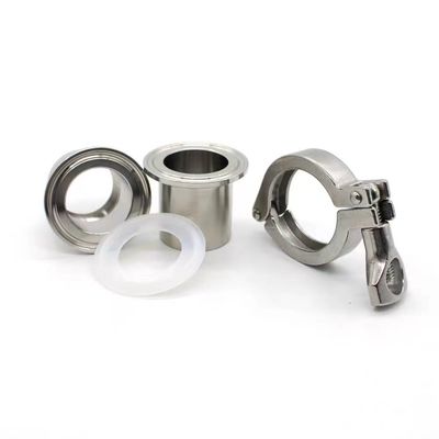 Código de cabeça cilíndrica WZ SS 304 316 Tri Clamp Quick Connect Sanitary Pipe Clamp Set