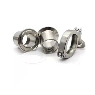 Código de cabeça cilíndrica WZ SS 304 316 Tri Clamp Quick Connect Sanitary Pipe Clamp Set