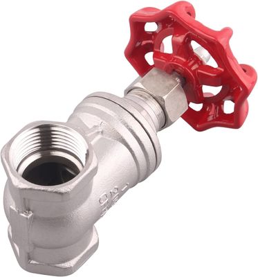 1 "-8" de suporte personalizado de aço inoxidável de trabalho pesado Female x Female Thread Gate Valve