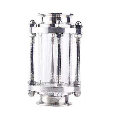 Acero inoxidável sanitário 316/304 Acessórios de tubos Tri-clamp vidro de visão tubular recto