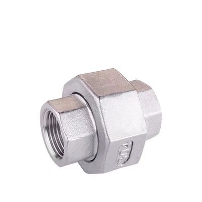 Conector de acoplamento de fios internos duplos de aço inoxidável de cabeça hexagonal NPT BSP 1/4''-4.0