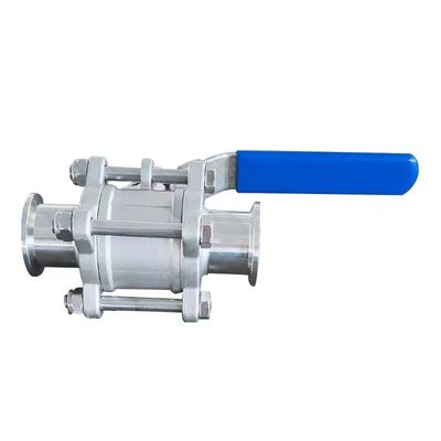 Válvula de esferas de tri-clam para água de aço inoxidável sanitário 304/316L certificada ISO9001