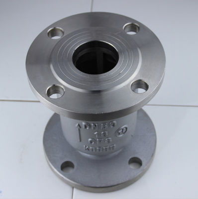 H42w-16P Ferro inoxidável 304 válvula de retenção vertical Flange Válvula de retenção de elevação vertical