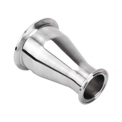 2" de tubo OD a 1-1/2" de tubo OD Tri-clamp sanitário de ajuste de redução em material SS 304 316