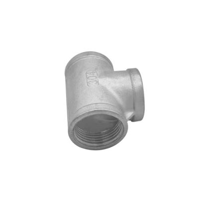 Fusão WZ 304T tipo aço inoxidável fio interno Tee Joint Screw Thread Fios de tubulação de água Acessórios de encanamento NPT BSP BSPT