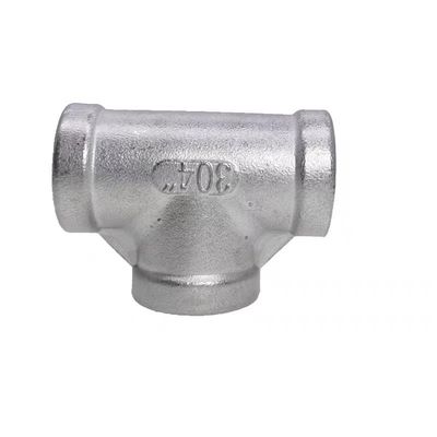 Fusão WZ 304T tipo aço inoxidável fio interno Tee Joint Screw Thread Fios de tubulação de água Acessórios de encanamento NPT BSP BSPT