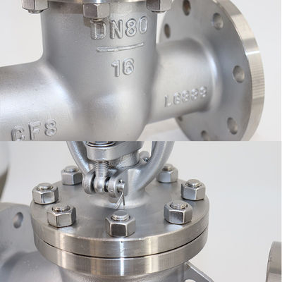 Manual certificado ISO9001 RTS J41W-16P de aço inoxidável 304 2" API Flanged Globe Valve