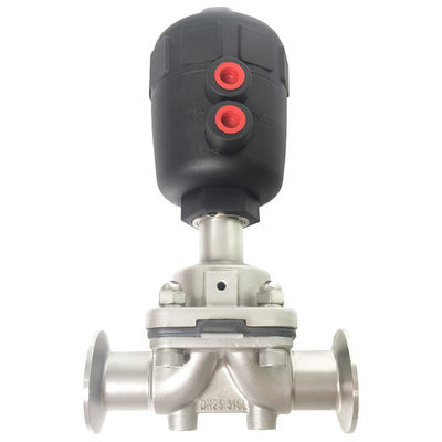 Valva de diafragma pneumática de aço inoxidável 316L para meios de água DN15-DN57 Tamanho de porta