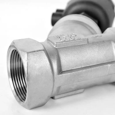 Válvula de assento de ângulo de aço inoxidável versátil 304 316 para diferentes aplicações 1/8"-4