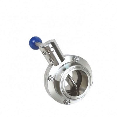1-6" Port Size Tri Clamp Ferrule Ferrule Butterfly Valve para necessidades sanitárias