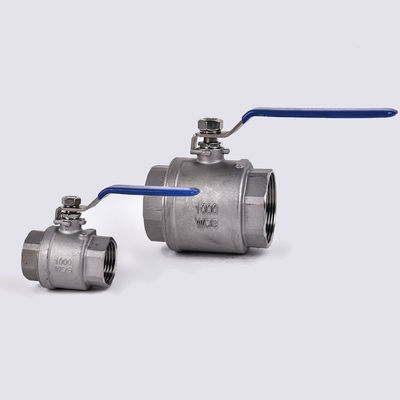 Manual de operação de aço inoxidável 201/304 2PC de serviço leve duas peças tipo válvula de esfera para geral