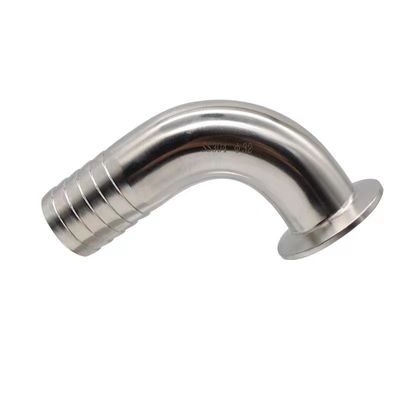 Sanitário SS304 316 316L Tri Clamp 90DEG mangueira Barb Tri Clover Compatível mangueira acoplamento adaptador de qualidade alimentar