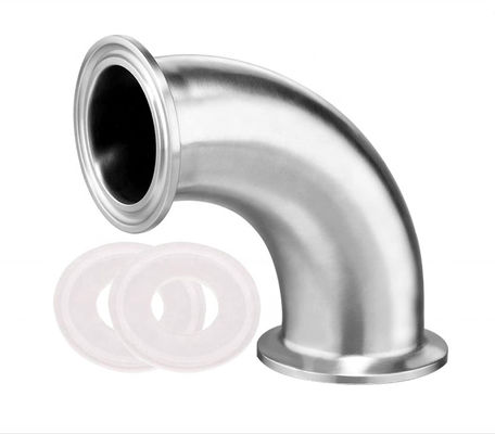 Tubos de espiral sanitários de 6" de comprimento com extremidades de grampos Tubos redondos sem costura de aço inoxidável 304