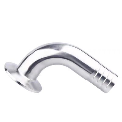 Sanitário SS304 316 316L Tri Clamp 90DEG mangueira Barb Tri Clover Compatível mangueira acoplamento adaptador de qualidade alimentar