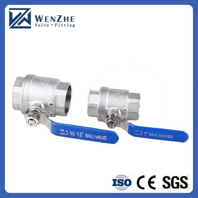 1.0''-6.0" Port Size Mirror Polished Thread Ball Valve de aço inoxidável para água