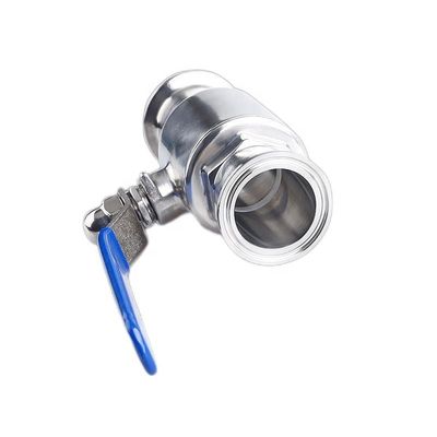 1''-8'' válvula de esferas de aço inoxidável Ss 304 316 sanitária de tri-clamp com desenho