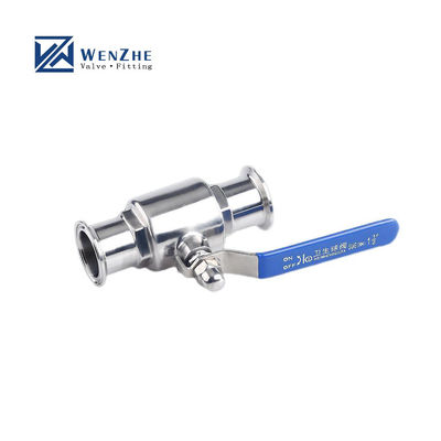 1''-8'' válvula de esferas de aço inoxidável Ss 304 316 sanitária de tri-clamp com desenho