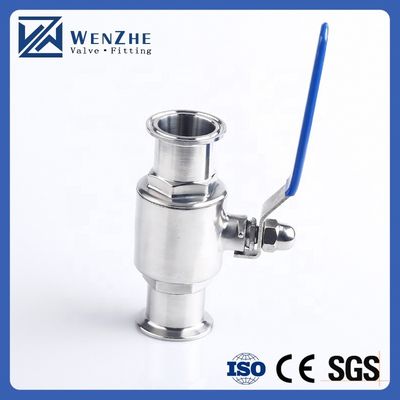 1''-8'' válvula de esferas de aço inoxidável Ss 304 316 sanitária de tri-clamp com desenho